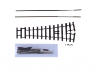 TILLIG 85641 - H0e Bausatz Weiche rechts/links 18°, Länge 128 mm